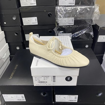 意大利轻奢专柜正品羊皮平底单鞋一脚蹬玛丽珍0011