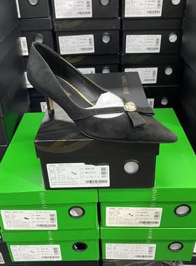 美国设计师买手高奢品牌N羊皮尖头细跟单鞋3027黑色