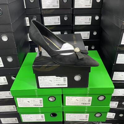 美国设计师买手高奢品牌N羊皮尖头细跟单鞋3027黑色