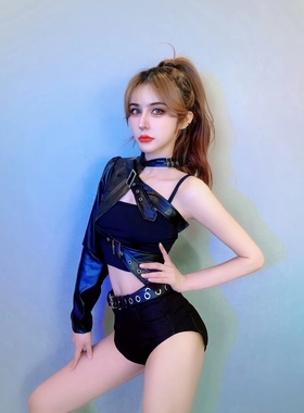新款酒吧gogo服装DS领舞服性感女团爵士舞台打歌演出服dj大气套装
