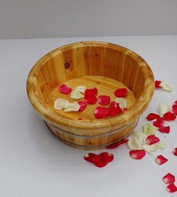 16cm/21cm圆边木盆儿童洗脚盆