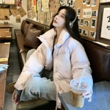 新款！90绒！中式手工盘扣立领短款羽绒服D803-P300K398，女装羽绒服，2C320