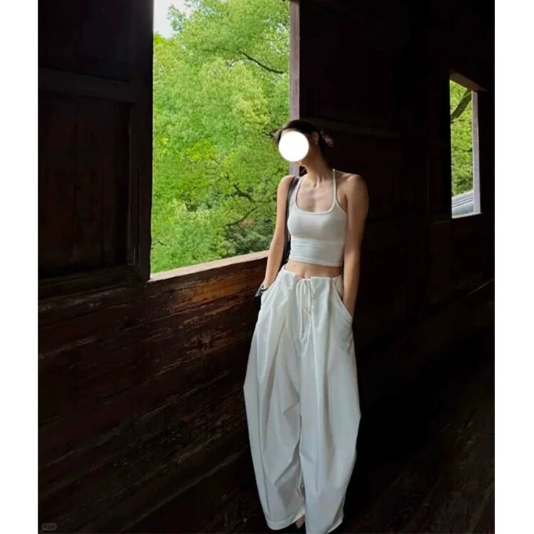 设计感弯刀长裤炸街时尚休闲裤图片