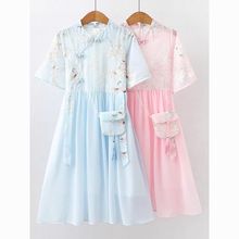 女孩古风公主裙儿童夏天裙子汉服女童夏装连衣裙夏季雪纺超仙旗袍