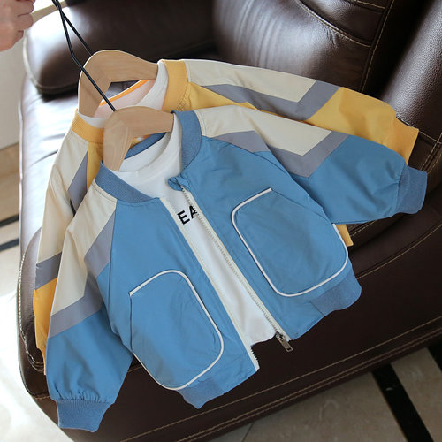男童春秋外套韩版棒球服