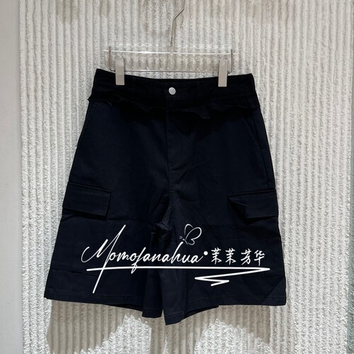 欧洲站2026夏季新款PH23 百搭多口袋显瘦高腰工装短裤女 68539