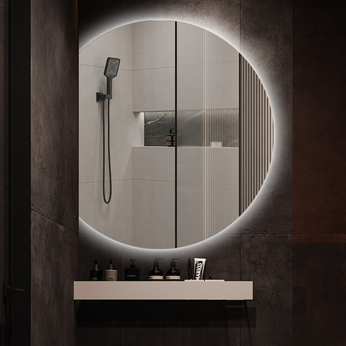 半圆化妆镜不规则异形圆形下切