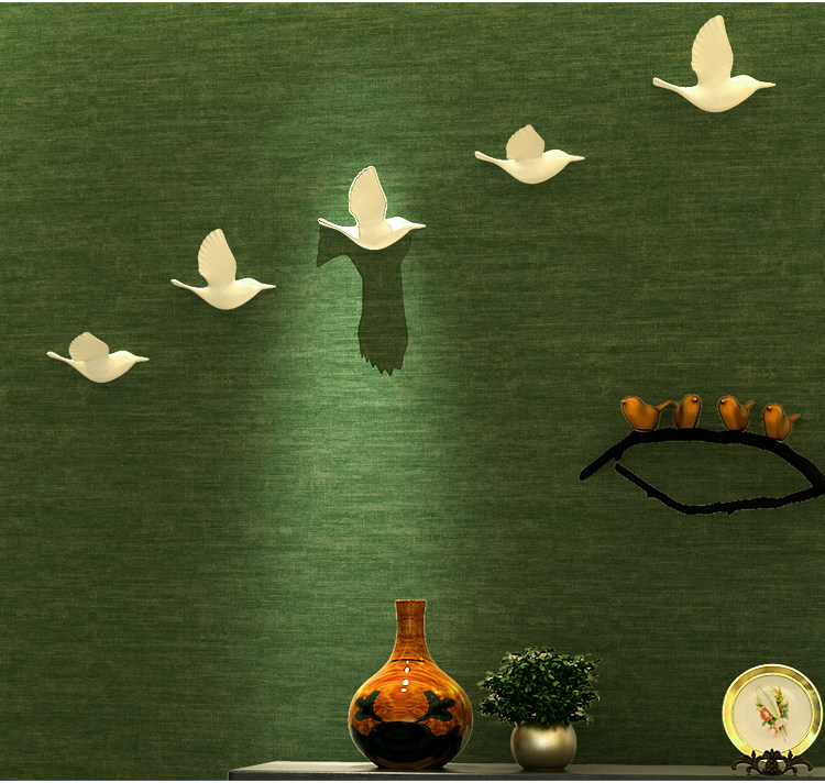 高端硅藻泥艺术涂料无缝墙布防水森绿草绿墨绿军绿抹茶绿蓝绿壁布