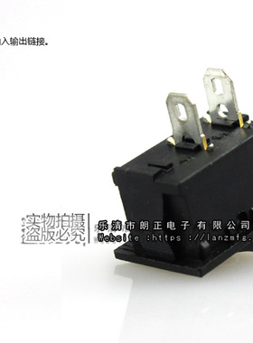 LANZMFG/朗正KCD1-101B-2P-BK-Y+ON+OFF黑色2脚盖子印字ON OFF