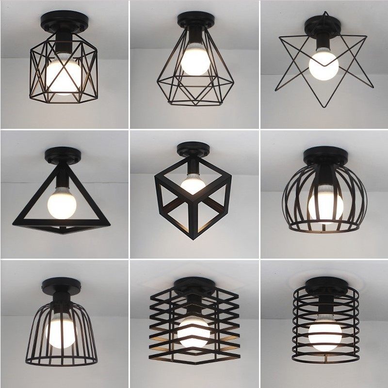 美式复古铁艺吸顶灯走廊过道灯玄关门厅阳台餐厅灯个性创意吸顶灯,家装灯饰光源,客厅吸顶灯,淘宝优惠券,粉丝福利购,淘宝优惠卷