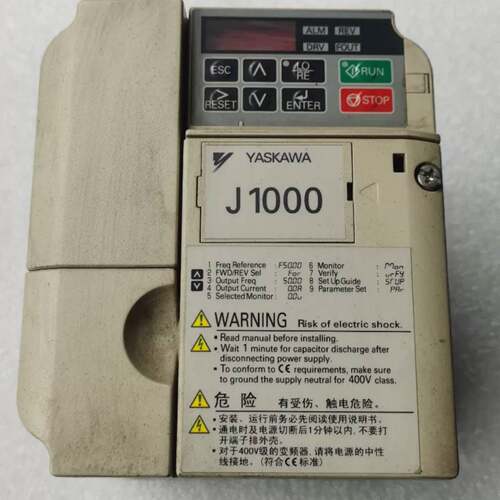 议价安川J1000变频器，型号CIMR-JB4A0007BAA，可维修