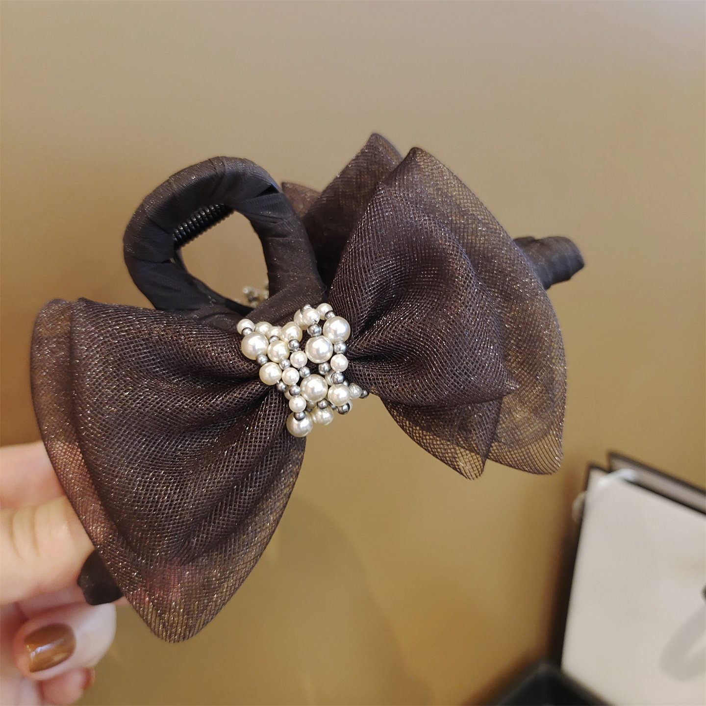 韩国立体欧根纱蝴蝶结大号抓夹13厘米手工缠布后脑勺鲨鱼夹子发抓,饰品/流行首饰/时尚饰品新,发饰,淘宝优惠券,粉丝福利购,淘宝优惠卷