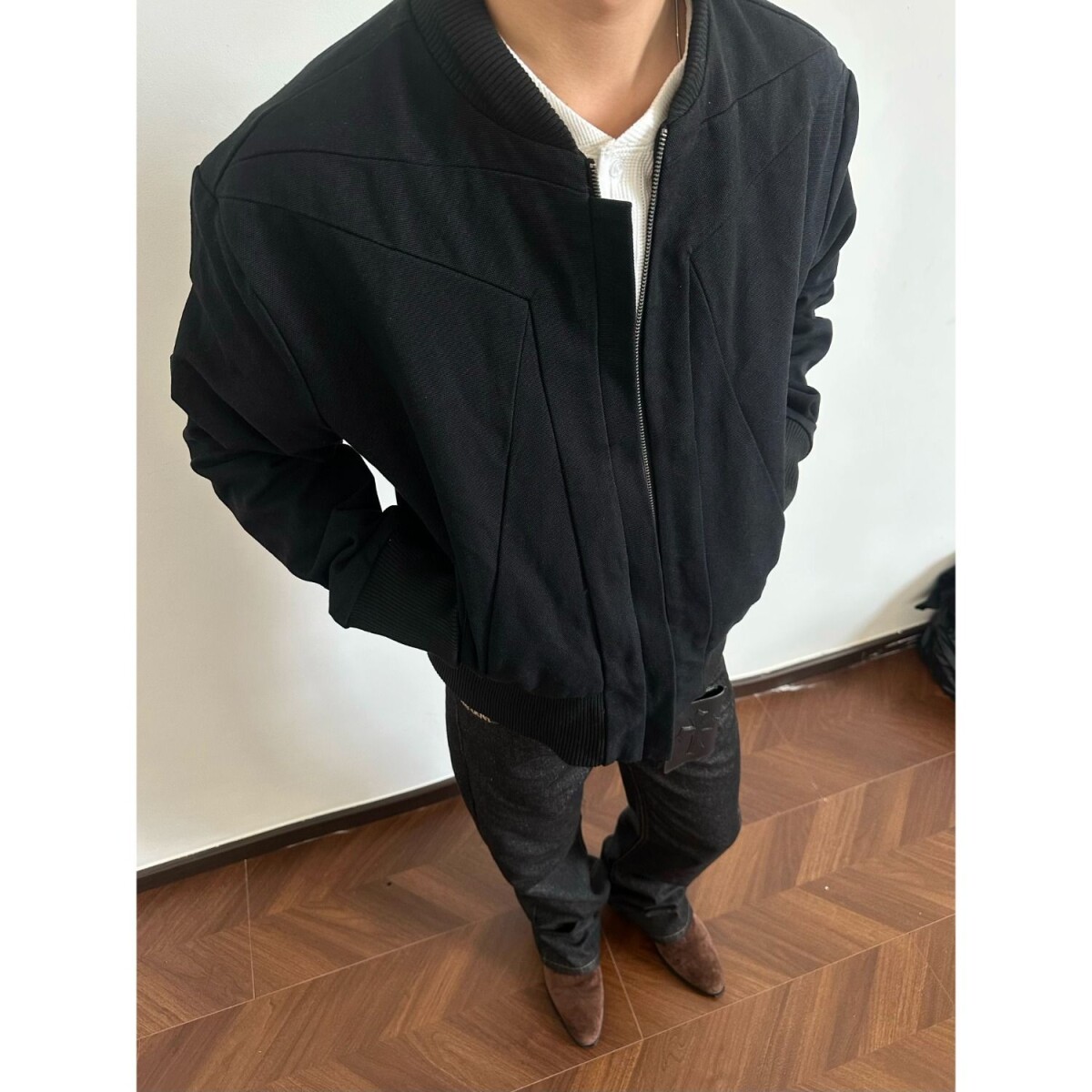 1506A/G55210/68男女水洗做旧短宽棒球领上衣夹克外套,男装夹克,星座1506A