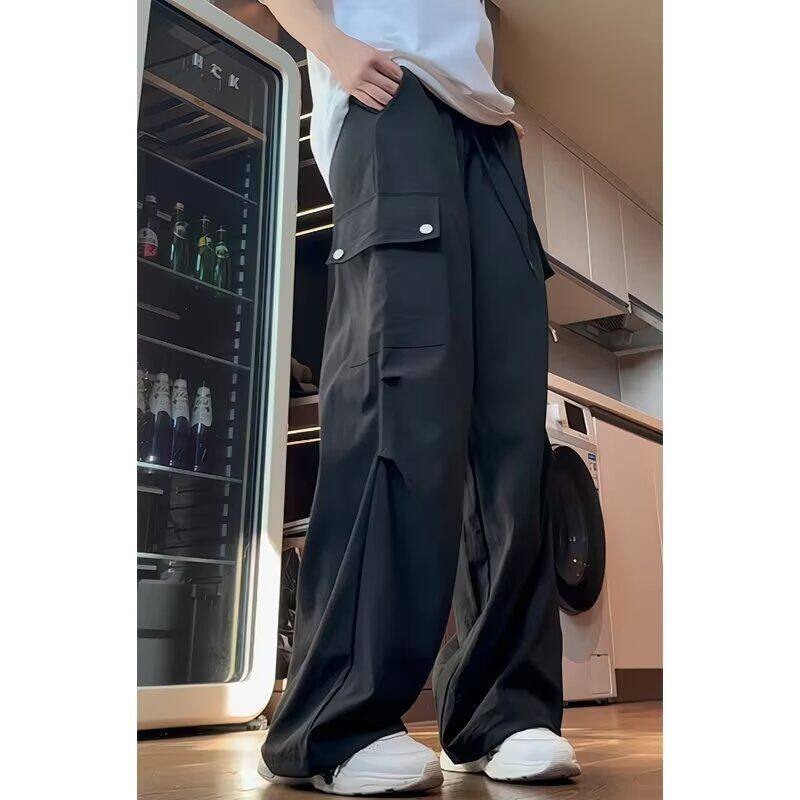 1506A/GM080/P32男宽松直筒休闲裤束脚裤子百搭ins港风潮男裤2