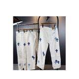 1506A/GK320/P52个性字母牛仔裤嘻哈ins潮高街潮流痞帅长裤，女装牛仔裤，星座1506A