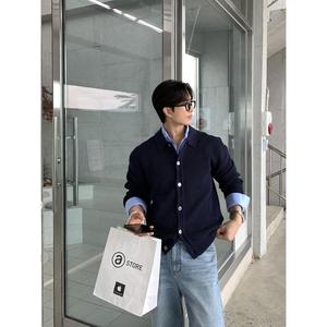1506A/GM380/P49碧舍新款男士毛衣休闲宽松复古外套1图片