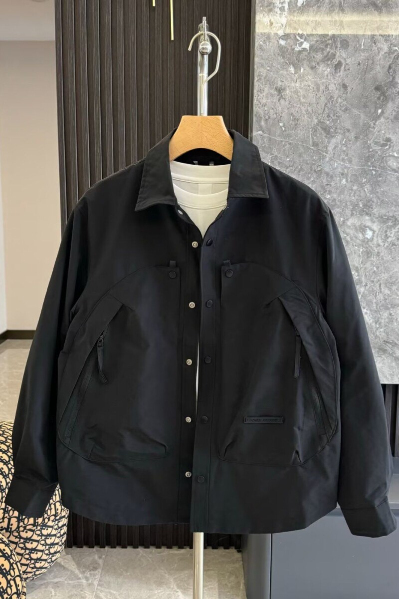1506A/G80740/P61春秋季新款潮牌翻领工装夹克男士1图片