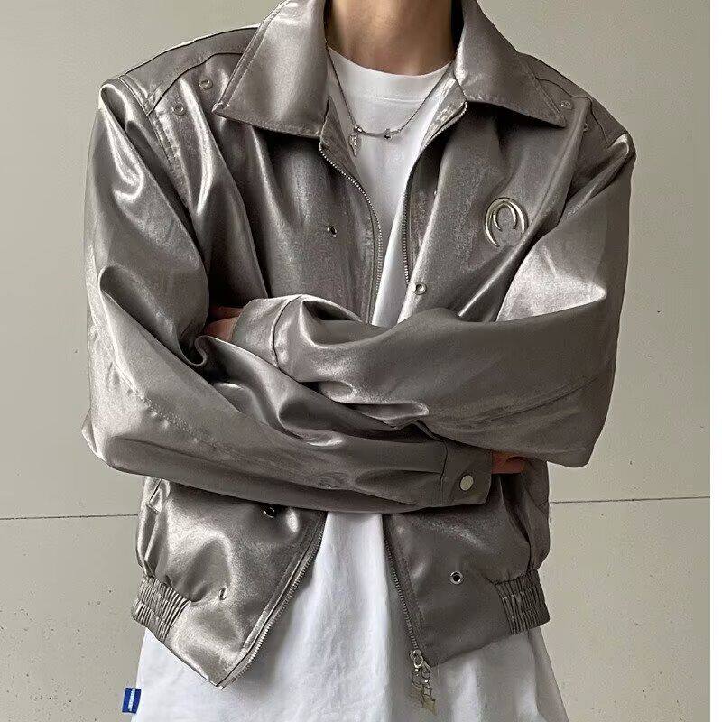 高街潮牌港风日系原宿风韩版潮流宽松夹克1,男装夹克,星座1506A