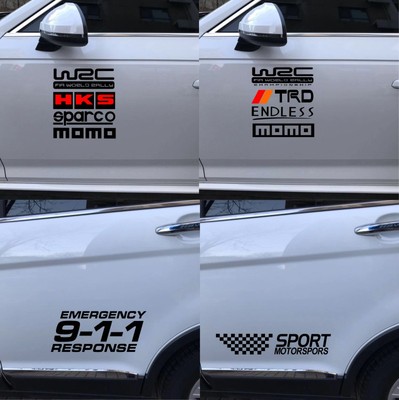 车门对贴创意文字车贴纸