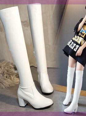足路缘2021秋冬新款过膝女靴子