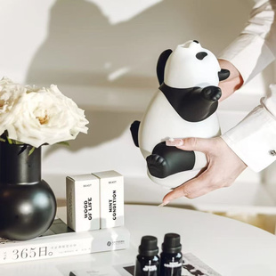 野兽派熊猫噗噗香薰机摆件补充精油5ml 假一赔十