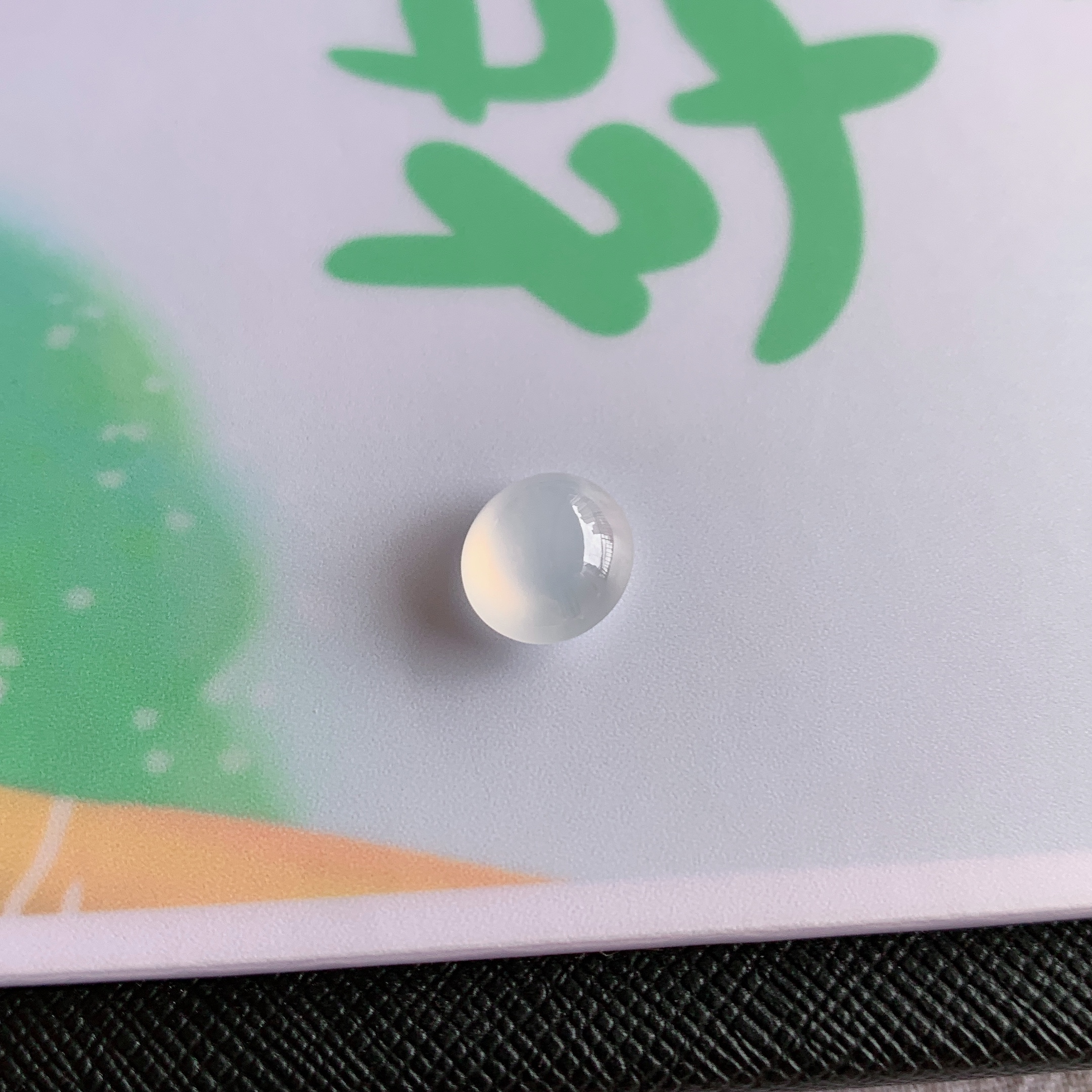 缅甸天然A货翡翠冰种起光蛋面裸石镶嵌件老坑小精品蛋面戒面