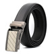 高档男女真皮皮带自动扣腰带合金格子真皮皮带3.0窄裤 带休闲牛皮