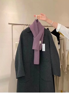 韩国东大门egg糖果色针织毛线多色保暖围巾百搭简约围脖秋冬新款