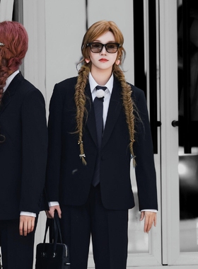 高定宋雨琦跑男明星同款一整套职业正装西装套装女2026春秋高级感