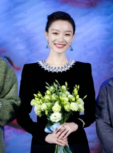 高定倪妮明星同款收腰礼服裙长款轻奢钉珠长袖丝绒连衣裙宴会旗袍