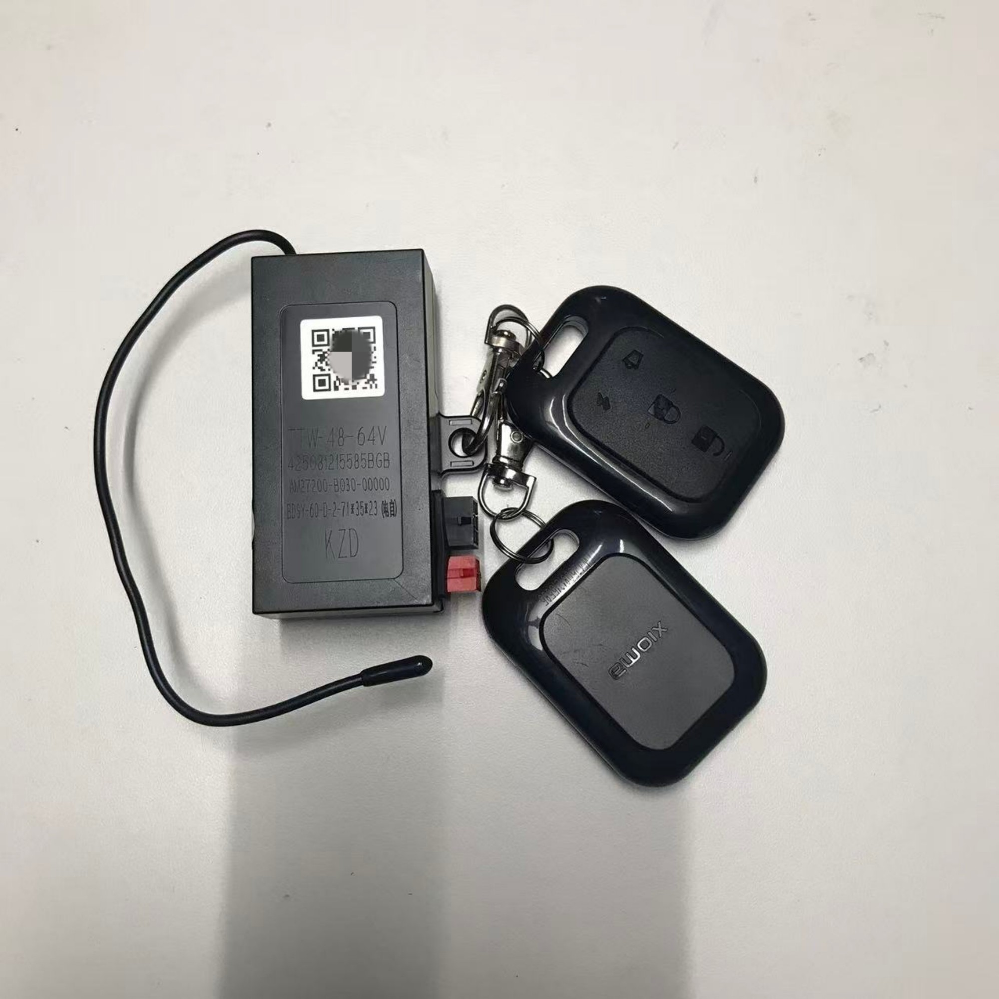 爱玛电动车小玛S1专用报警器48V原装配件艾玛电车遥控防盗器