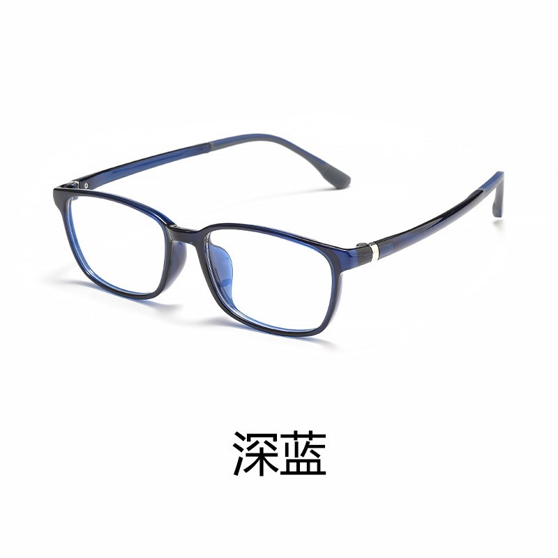 新款超轻TR90光学镜框可配防蓝光近视眼镜女黑色方形眼镜男架7206