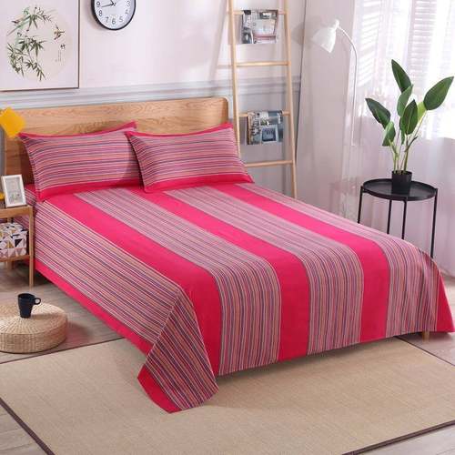 传统经典！很实惠！老粗布床单棉加厚加密老式条纹100棉被单