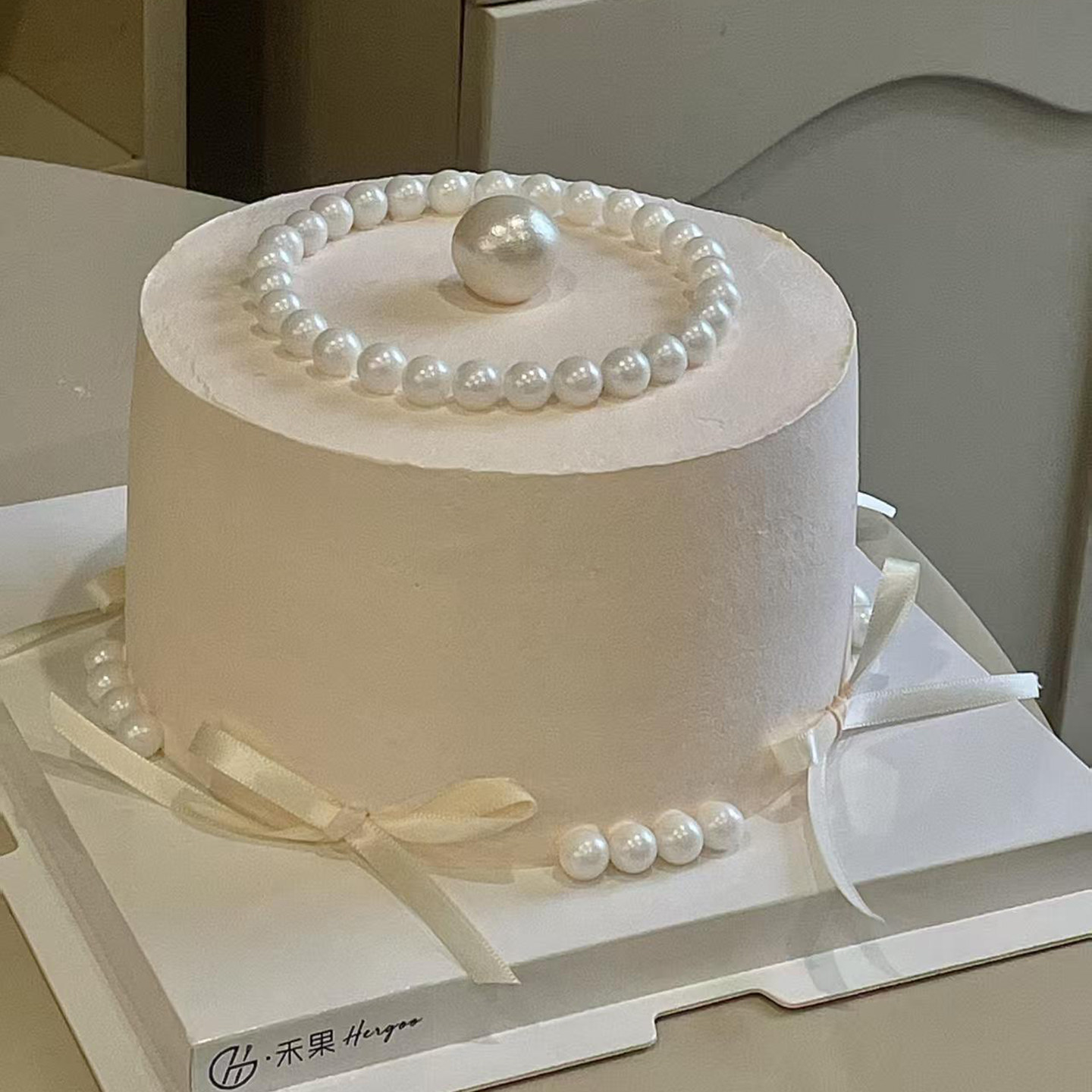 白色珍珠糖蛋糕装饰糖珠圆珠烘焙