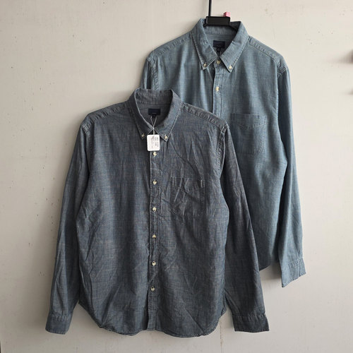 31356胸围110-116-128男款 美单姐酷 CHAMBRAY SHIRT纯棉牛仔衬衫