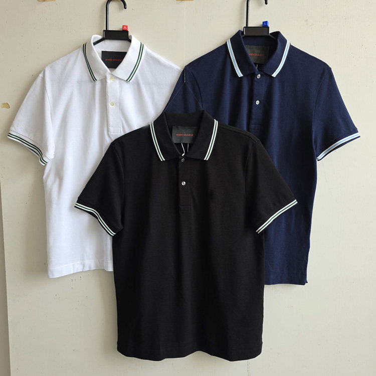 260514胸围96-102-110男款国专鱼越南产 纯棉朱地 新款翻领polo衫
