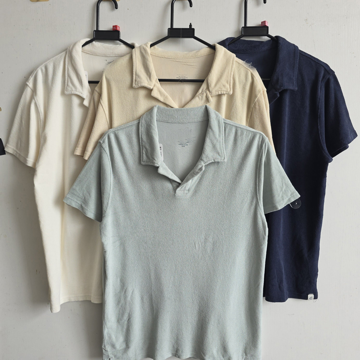 31896多码 男 美单休闲品牌 复古 毛巾面料古巴领polo衫图片