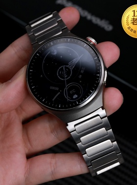 星图适用华为手表带纯钛watch gt12345非凡大师运动三星ultra47s小米pro金属磁力45/46/42oppo红米荣耀红米67