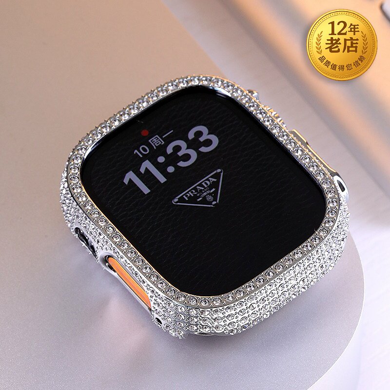 星图表带AppleWatch满排钻镶钻