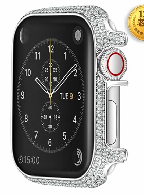 适星图苹果手表iwatch1234567se8s9代10/11合金钻壳applewatch保护套可爱44男女40mm潮流换壳防摔花个性4145
