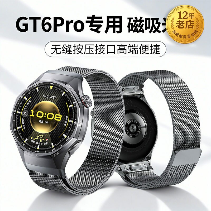 星图gt6pro专用接口米兰表带