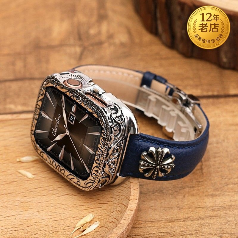 星图民族风苹果ultra49mm applewatch234567s89金属11se10手表带壳iwatch克罗心44 42保护套46潮个性真皮45