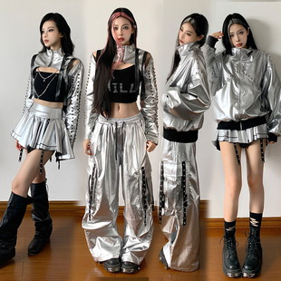 爵士舞上衣女团演出服穿搭设计感jazz跳舞kpop嘻哈现代舞练舞套装