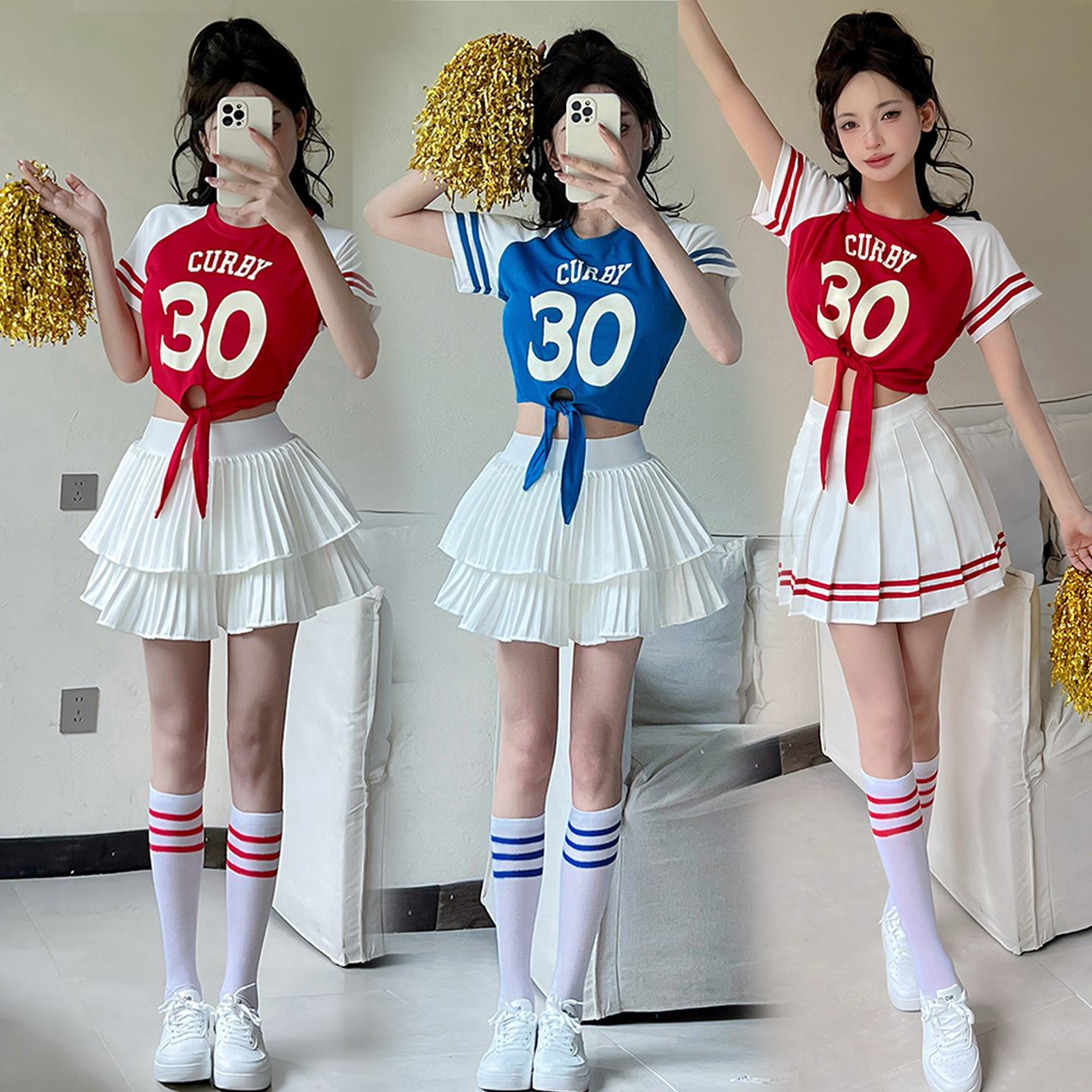 女团kpop同款打歌服跳啦啦操服装