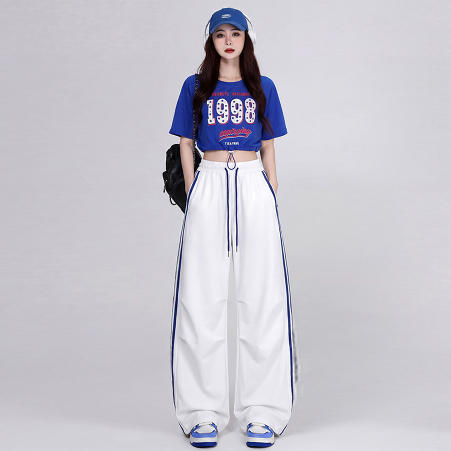跳舞衣服运动套装女夏季小个子尊巴舞蹈练功服街舞裤子爵士舞服装