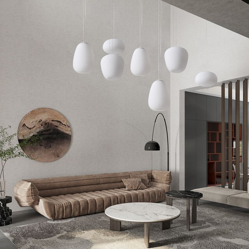 新品餐厅灯寂三头日式茶卧室设计感艺术侘风民宿高级感室头床吊灯