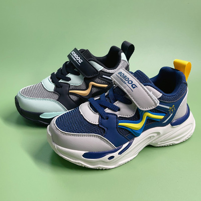 巴布豆男儿童跑步鞋超轻透气清仓