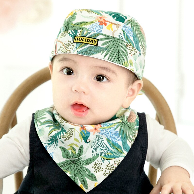 婴儿护头囟帽儿童洋气春秋夏款纯棉潮韩版婴儿帽子男女宝宝海盗帽