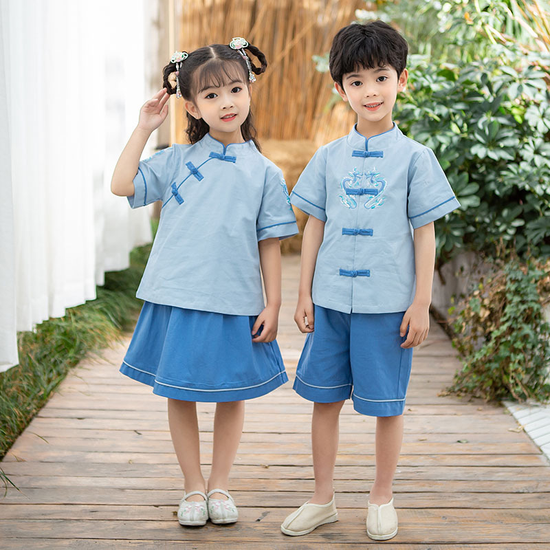 90-160cm唐装演出服汉服班服六一