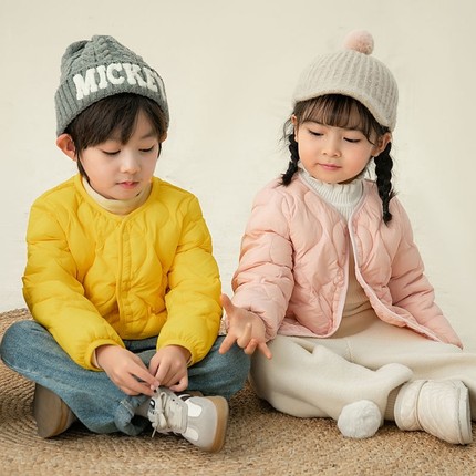 羽绒。冬季校服内胆神器男童w女童青少年小学生棉衣内搭棉袄棉服